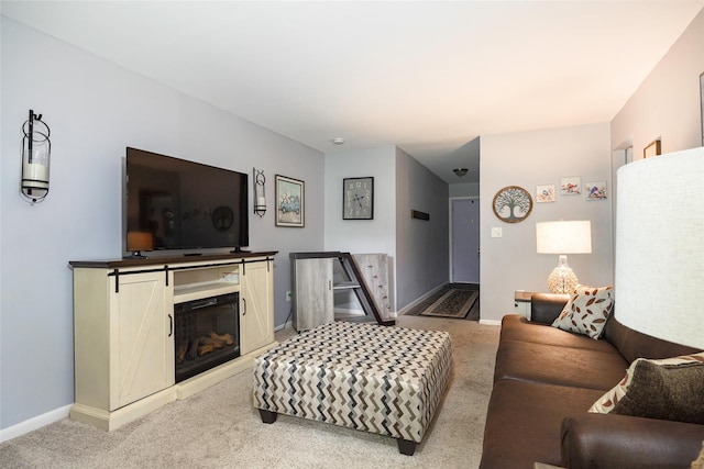26Cooper Road 307, Poughkeepsie, NY 12603 - living room with light colored carpet and a fireplace