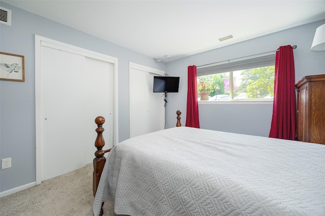26Cooper Road 307, Poughkeepsie, NY 12603 - carpeted bedroom featuring two closets