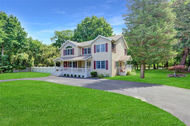 1 Willis Ave, Port Jefferson, NY 11777 - view of front facade with covered porch and driveway