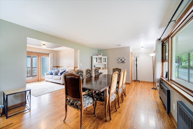 64 Mountainview Rd, Fishkill, NY 12524 - dining area with radiator heating unit and light wood-style flooring
