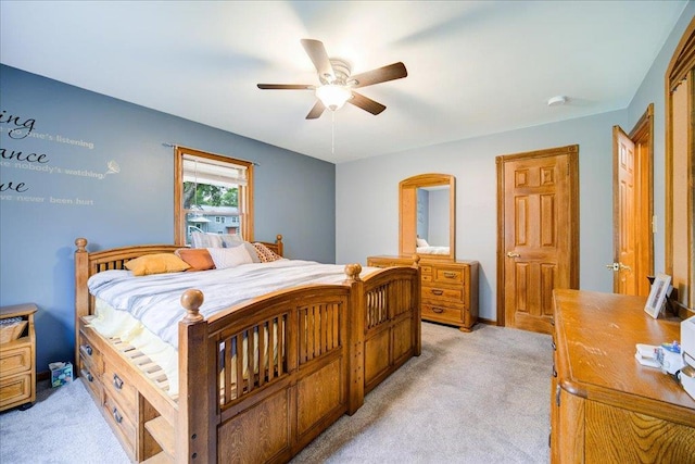 64 Mountainview Rd, Fishkill, NY 12524 - bedroom featuring light colored carpet and ceiling fan