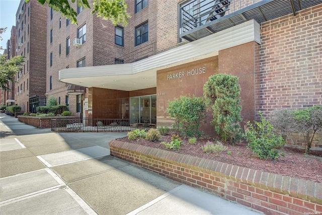 63-84 Saunders St Unit 2G, Rego Park, NY 11374 - property entrance with brick siding