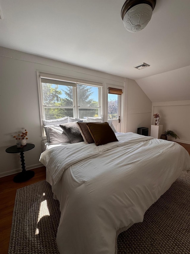2045 Salt Point Tpke, Salt Point, NY 12578 - bedroom with wood finished floors and lofted ceiling
