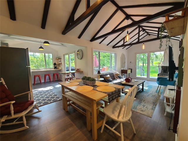 39 E James Ave, Smallwood, NY 12778 - dining room with plenty of natural light, dark wood finished floors, and arched walkways
