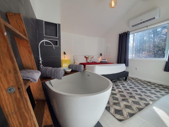 39 E James Ave, Smallwood, NY 12778 - bedroom featuring a wall mounted air conditioner and baseboards