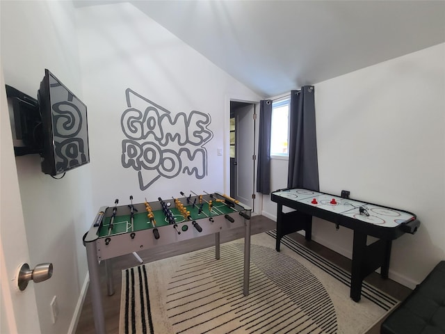 39 E James Ave, Smallwood, NY 12778 - recreation room featuring vaulted ceiling and baseboards