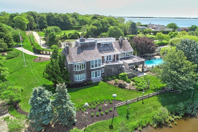 56 Tuthill Point Rd, East Moriches, NY 11940 - view of subject property featuring a nearby body of water