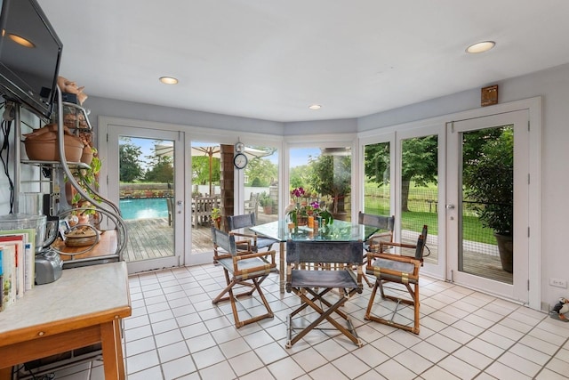 56 Tuthill Point Rd, East Moriches, NY 11940 - sunroom with french doors