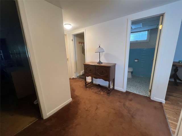 39 Hilltop Ln, Narrowsburg, NY 12764 - corridor featuring carpet and baseboards