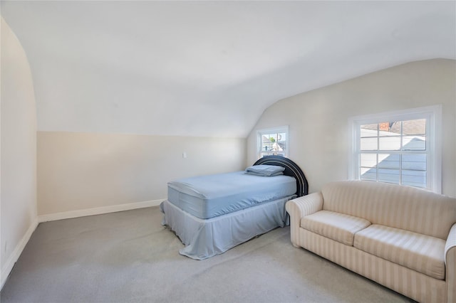 41 Meridian Rd, Levittown, NY 11756 - carpeted bedroom featuring vaulted ceiling