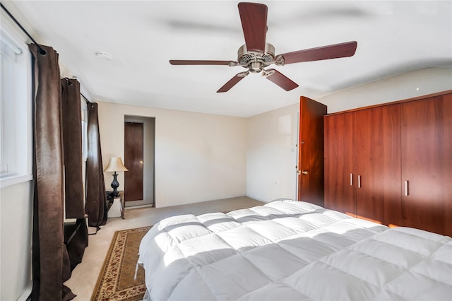 41 Meridian Rd, Levittown, NY 11756 - bedroom with light colored carpet and ceiling fan