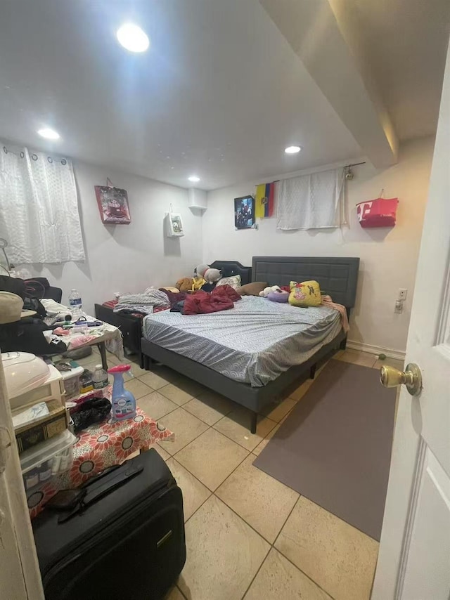 103-23 51st Ave, Corona, NY 11368 - tiled bedroom with recessed lighting