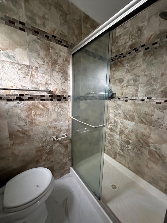 3666 Illona Ln, Oceanside, NY 11572 - bathroom with tiled shower and marble finish flooring