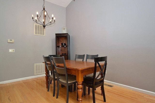 1405 Constance Ln, Port Jefferson Station, NY 11776 - dining space with a chandelier and light wood-type flooring