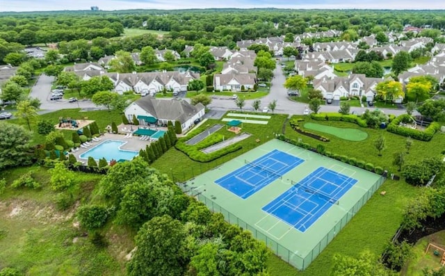 1405 Constance Ln, Port Jefferson Station, NY 11776 - aerial view of residential area with a pool