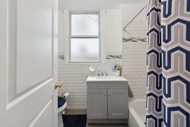 317 Hawthorne Ave, Yonkers, NY 10705 - bathroom with vanity, shower / bath combo with shower curtain, and plenty of natural light