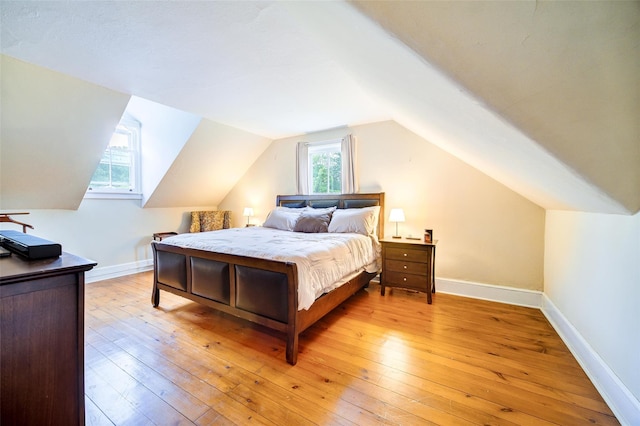 12 Beechwood Ter, Poughkeepsie, NY 12601 - bedroom featuring light wood-style flooring and lofted ceiling