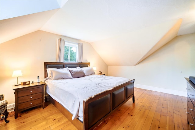 12 Beechwood Ter, Poughkeepsie, NY 12601 - bedroom with light wood-style floors and vaulted ceiling