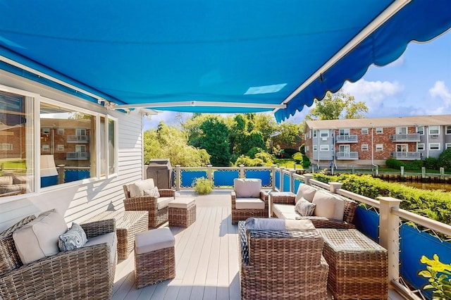 1 Harbour Unit 1, Blue Point, NY 11715 - deck featuring outdoor lounge area
