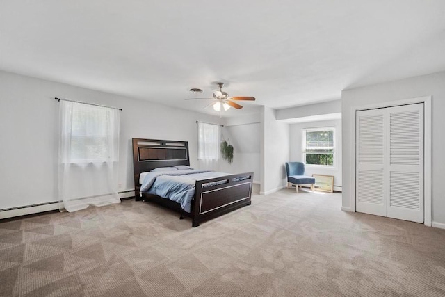 15 Stillwood Rd, Brookhaven, NY 11719 - bedroom with light colored carpet and ceiling fan