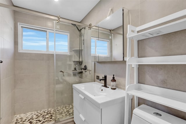 206 Friends Ln, Westbury, NY 11590 - bathroom with a shower stall and vanity