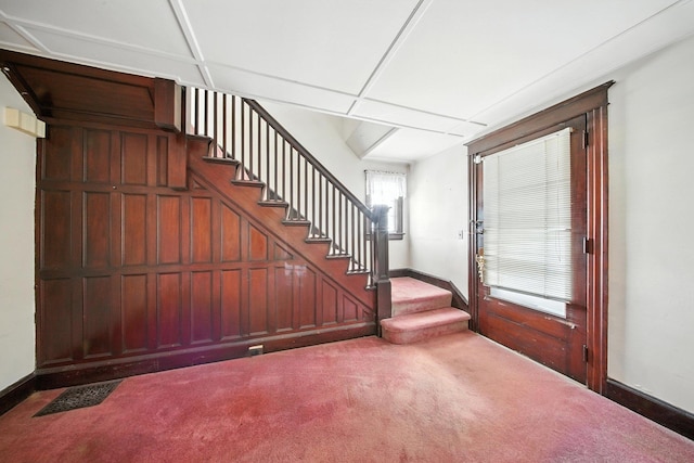 20 Columbia Ave, Middletown, NY 10940 - foyer entrance featuring stairs and carpet