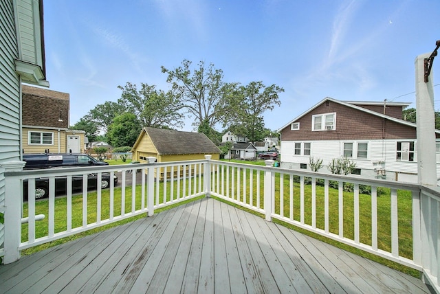 20 Columbia Ave, Middletown, NY 10940 - deck featuring a residential view and a lawn