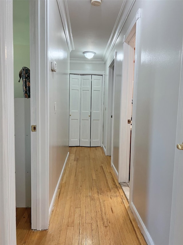 190 Springdale Dr, Ronkonkoma, NY 11779 - hall featuring light wood-style flooring and ornamental molding