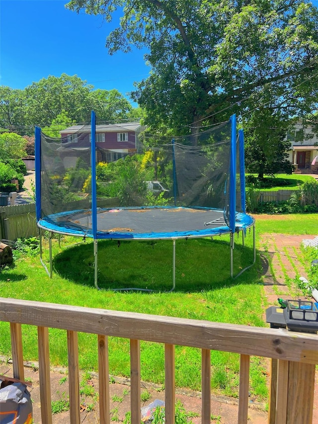 190 Springdale Dr, Ronkonkoma, NY 11779 - view of yard with a trampoline