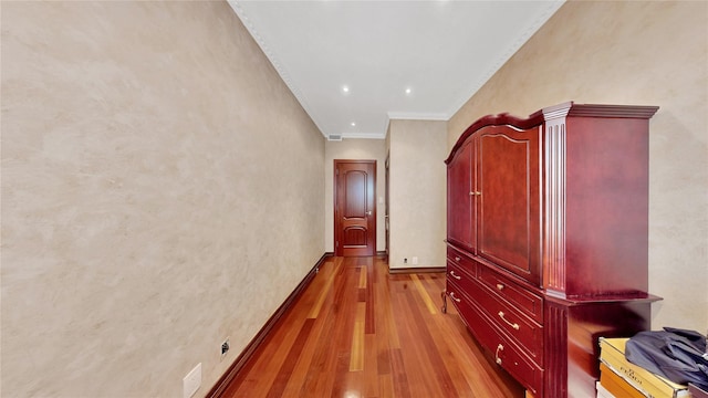 20 Corbin Pl, Brooklyn, NY 11235 - hall featuring light wood finished floors and ornamental molding