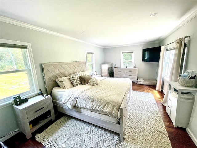 12 Russell Rd, Wappingers Falls, NY 12590 - bedroom with ornamental molding and wood finished floors
