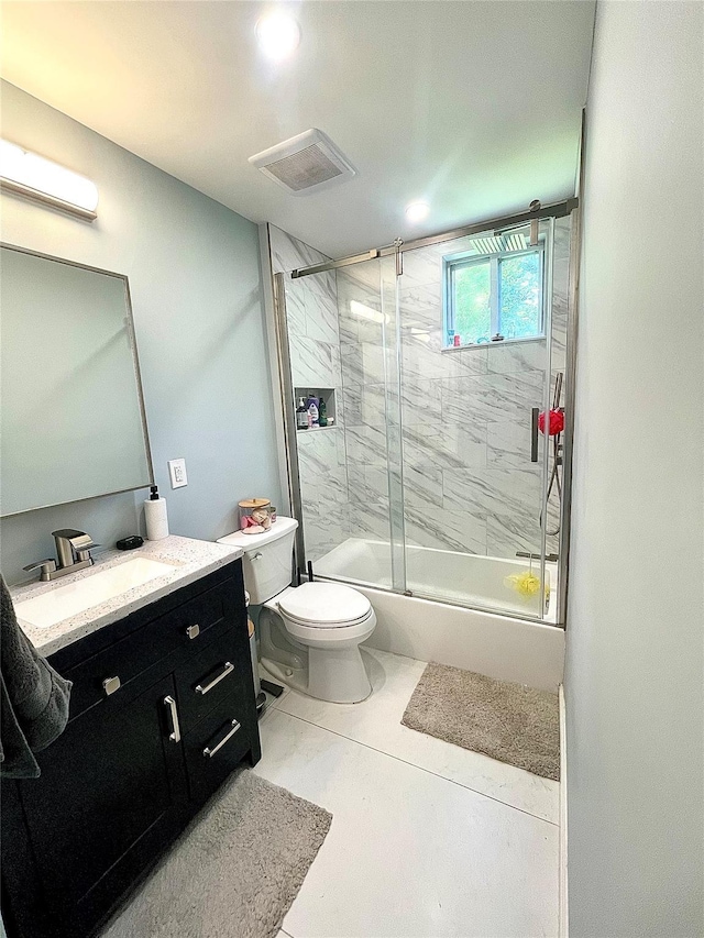 12 Russell Rd, Wappingers Falls, NY 12590 - bathroom featuring vanity and shower / bath combination with glass door