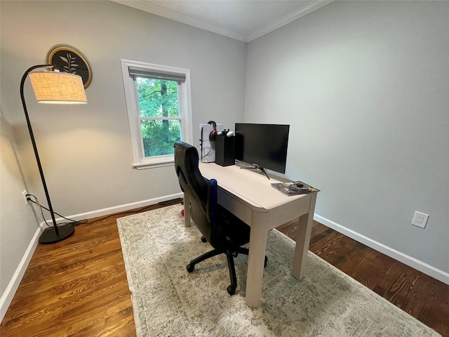 12 Russell Rd, Wappingers Falls, NY 12590 - office space featuring crown molding and wood finished floors