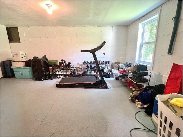 12 Russell Rd, Wappingers Falls, NY 12590 - workout room featuring concrete block wall