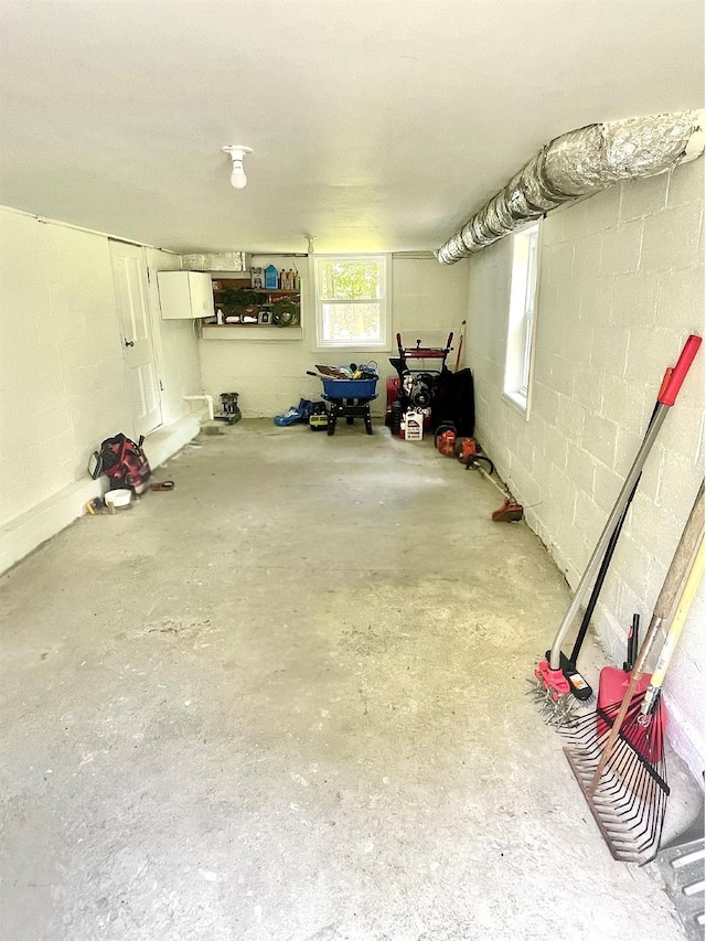 12 Russell Rd, Wappingers Falls, NY 12590 - garage with concrete block wall