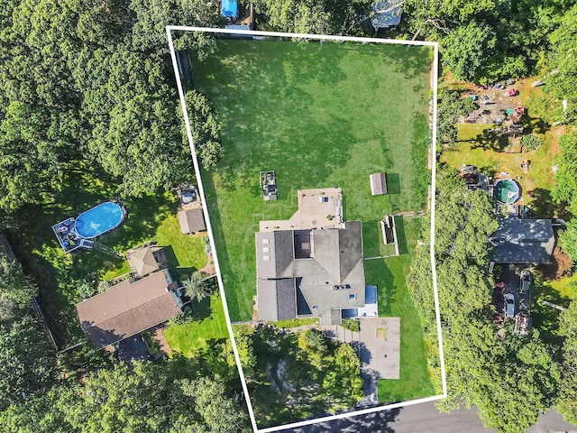26 Liber Blvd, Farmingville, NY 11738 - aerial view of property's location with property parcel outlined