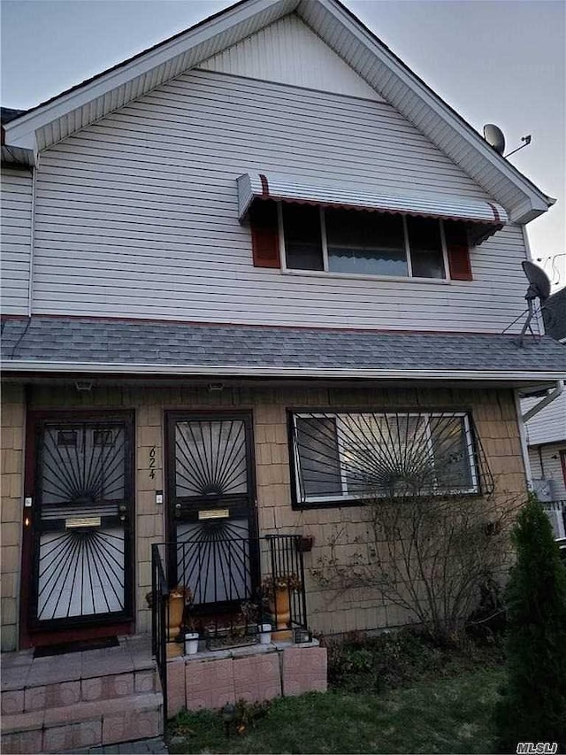 624 Bch 64th St, Arverne, NY 11692 - view of property exterior with roof with shingles