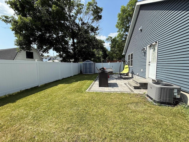 153 Ridgewood Ave, Middletown, NY 10940 - fenced backyard featuring a patio area and a shed