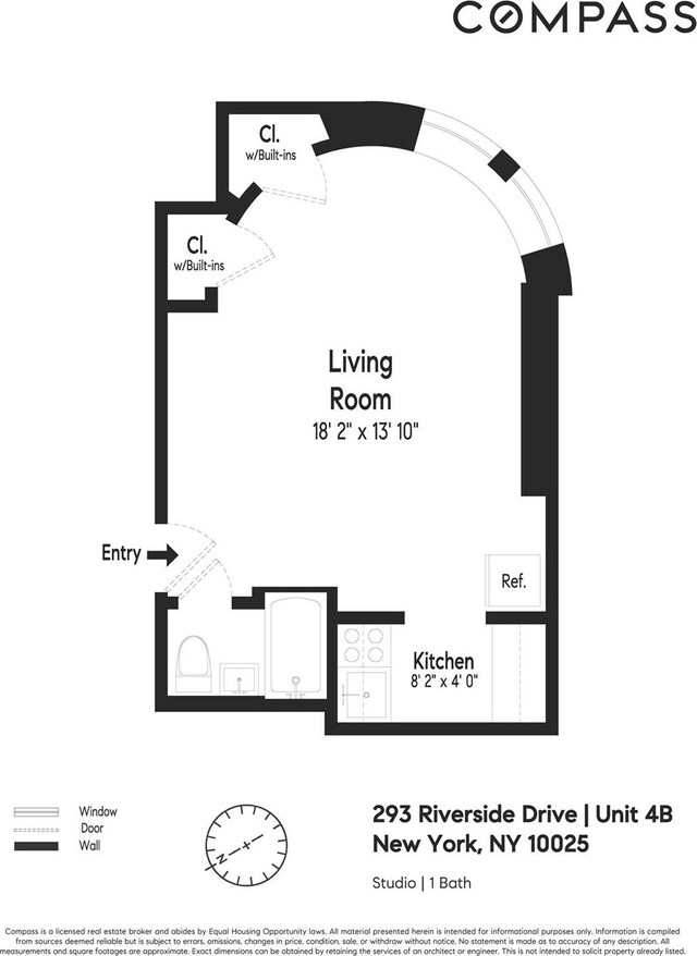 293 Riverside Dr Unit 4B, New York Manhattan, NY 10025 - view of room layout