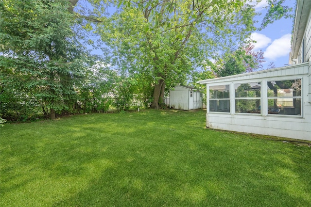 337 Atlantic Ave, Massapequa Park, NY 11762 - view of green lawn with a shed