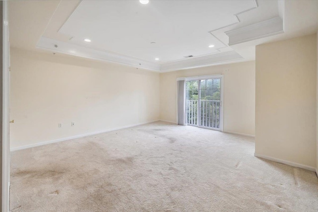 26 N De Baun Ave Unit 303, Suffern, NY 10901 - carpeted empty room featuring a raised ceiling and recessed lighting