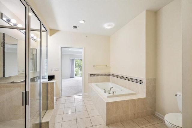26 N De Baun Ave Unit 303, Suffern, NY 10901 - bathroom featuring tile patterned flooring, a garden tub, and a stall shower