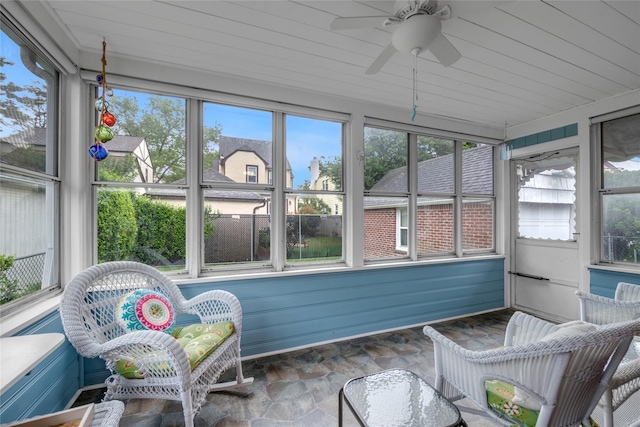231 Wilson St, West Hempstead, NY 11552 - sunroom / solarium with ceiling fan