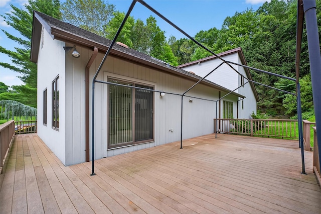 35 Greenlawn Rd, Amawalk, NY 10501 - view of wooden deck