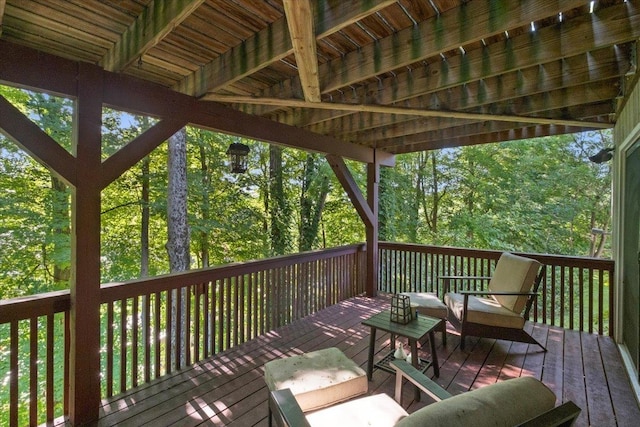 474 Swanson Dr, Thornwood, NY 10594 - view of wooden terrace