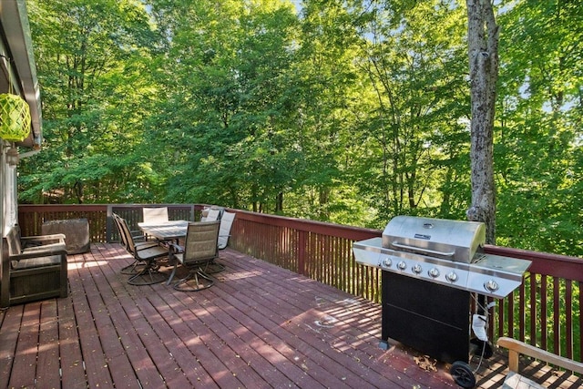 474 Swanson Dr, Thornwood, NY 10594 - deck featuring area for grilling and outdoor dining area