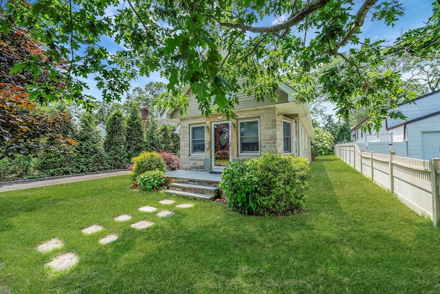 246 Cadman Ave, Babylon, NY 11702 - view of front of home with stone siding