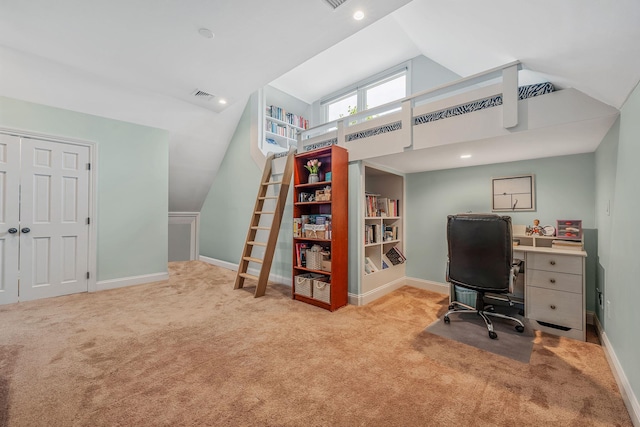 246 Cadman Ave, Babylon, NY 11702 - office with carpet floors and high vaulted ceiling