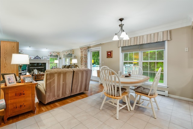 76 Warren St, Somers, NY 10589 - dining area with crown molding and light tile patterned flooring