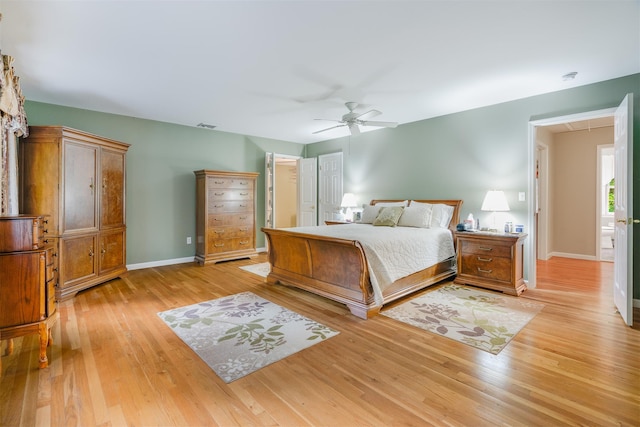 76 Warren St, Somers, NY 10589 - bedroom featuring light wood finished floors, attic access, and a ceiling fan